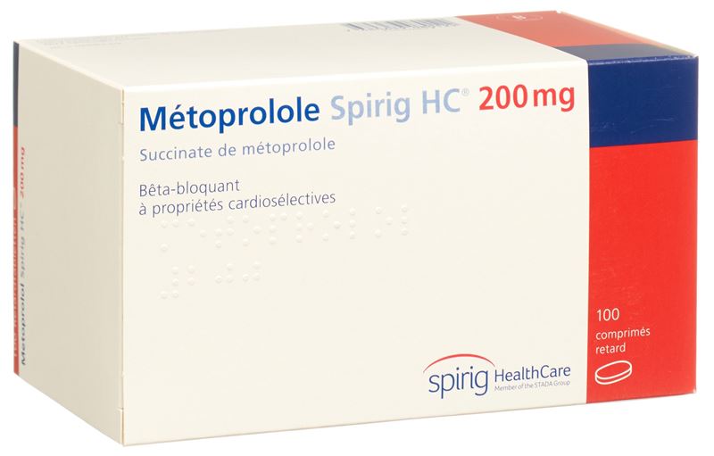 Metoprolol Spirig HC Ret Filmtabl 200 mg 100 Stk