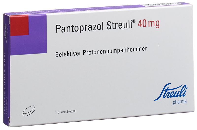 Pantoprazol Streuli Filmtabl 40 mg 15 Stk