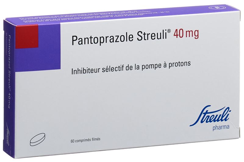 Pantoprazole Streuli cpr pell 40 mg 60 pce