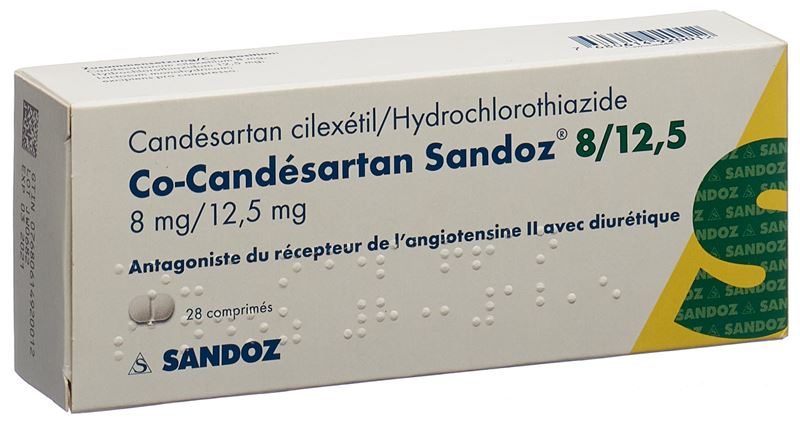 Co-Candésartan Sandoz cpr 8/12.5 mg 28 pce