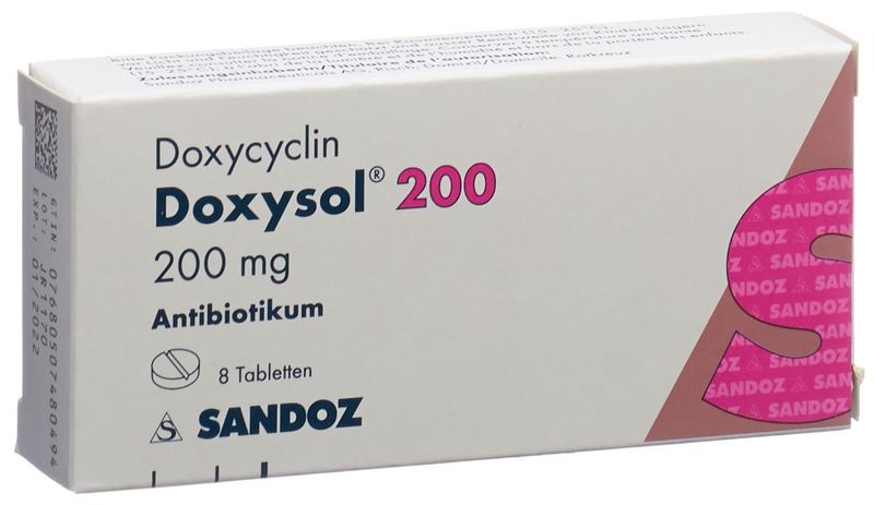 Doxysol cpr 200 mg 8 pce