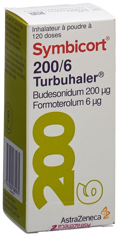 Symbicort 200/6 turbuhaler pdr inh 120 dos