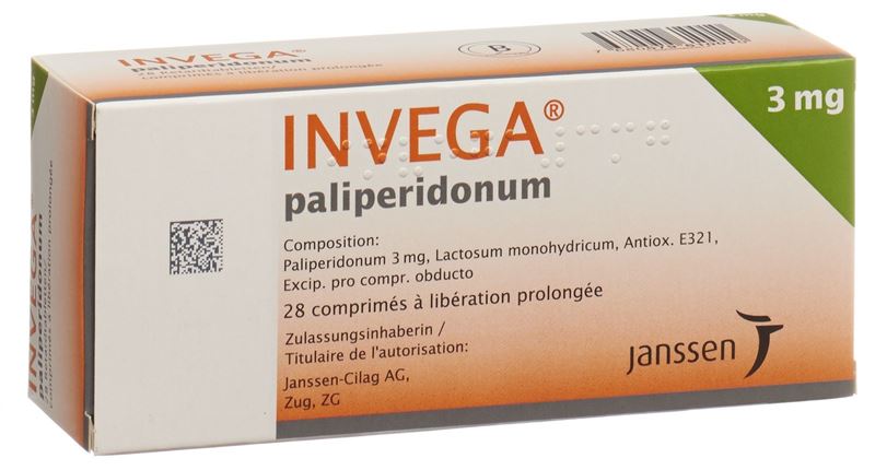 Invega cpr ret 3 mg 28 pce