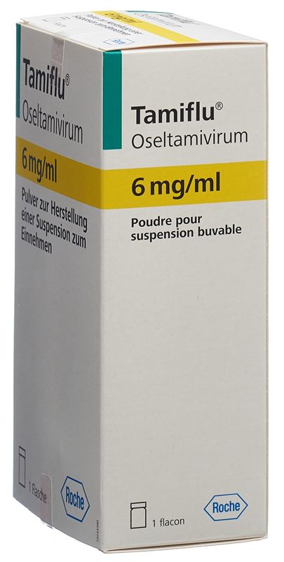 Tamiflu pdr 6 mg/ml pour suspension buvable fl 13 g Tamiflu pdr 6 mg/ml pour suspension buvable fl 13 g