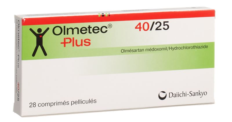 Olmetec Plus Filmtabl 40/25 28 Stk Olmetec Plus Filmtabl 40/25 28 Stk