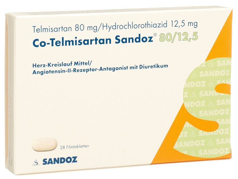 Co-Telmisartan Sandoz Filmtabl 80/12.5 28 Stk