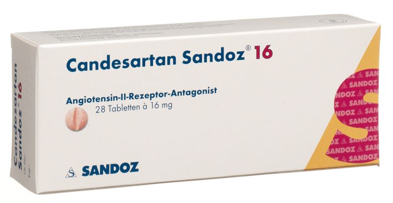 Candesartan Sandoz Tabl 16 mg 28 Stk Candesartan Sandoz Tabl 16 mg 28 Stk