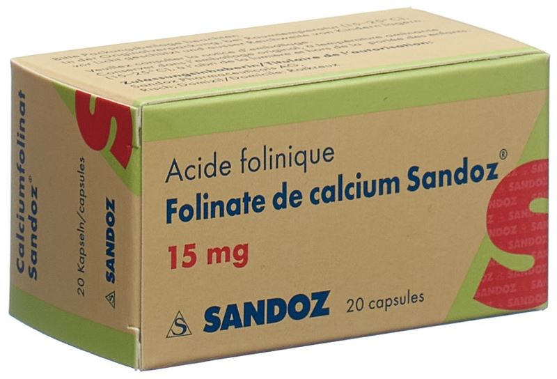 Calciumfolinat Sandoz Kaps 15 mg Ds 20 Stk