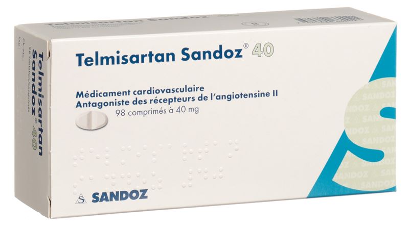 Telmisartan Sandoz Tabl 40 mg 98 Stk Telmisartan Sandoz Tabl 40 mg 98 Stk