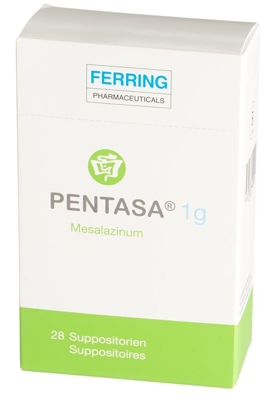Pentasa supp 1 g 28 pce