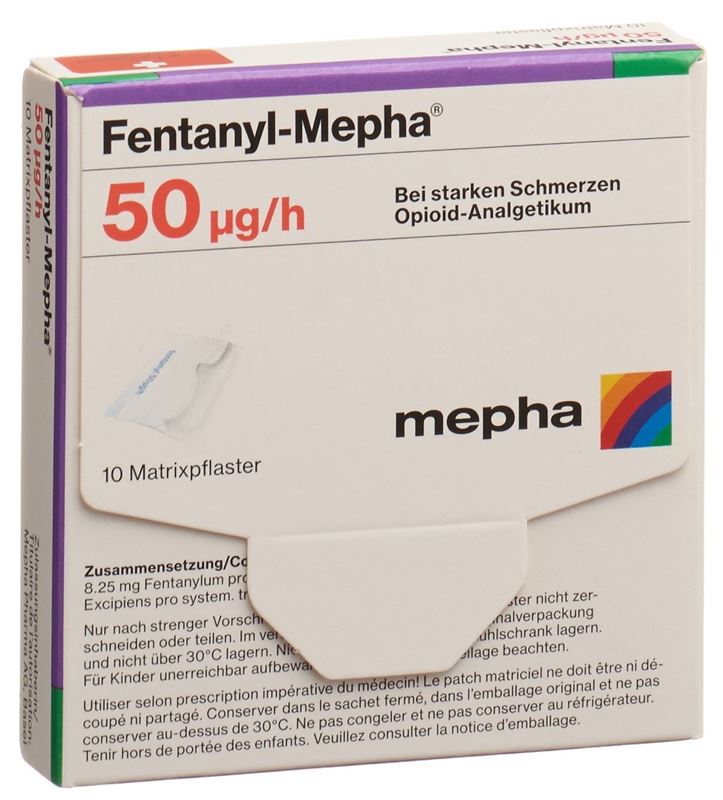 Fentanyl-Mepha Matrixpfl 50 mcg/h 10 Stk