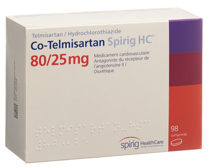 Co-Telmisartan Spirig HC Tabl 80/25 mg 98 Stk