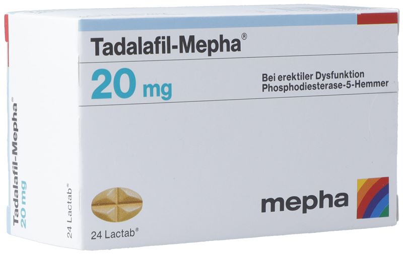Tadalafil-Mepha cpr pell 20 mg 24 pce