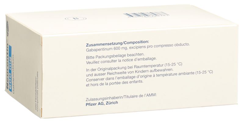 Neurontin cpr pell 600 mg 100 pce