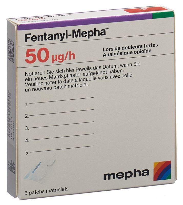 Fentanyl-Mepha Matrixpfl 50 mcg/h 5 Stk