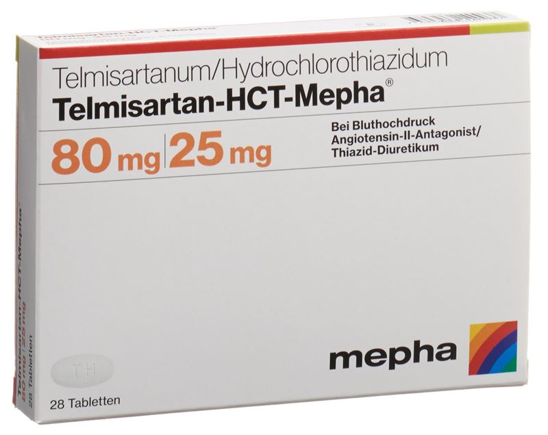 Telmisartan-HCT-Mepha Tabl 80/25 mg 28 Stk