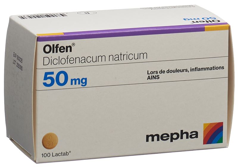 Olfen Lactab 50 mg 100 pce Olfen Lactab 50 mg 100 pce