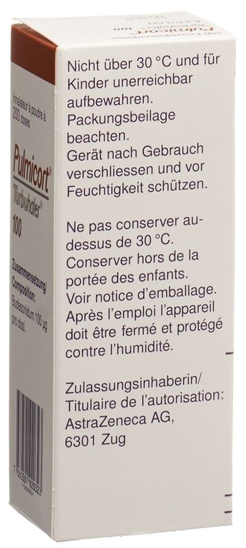 Pulmicort 100 Turbuhaler pdr inh 100 mcg 200 dos Pulmicort 100 Turbuhaler pdr inh 100 mcg 200 dos