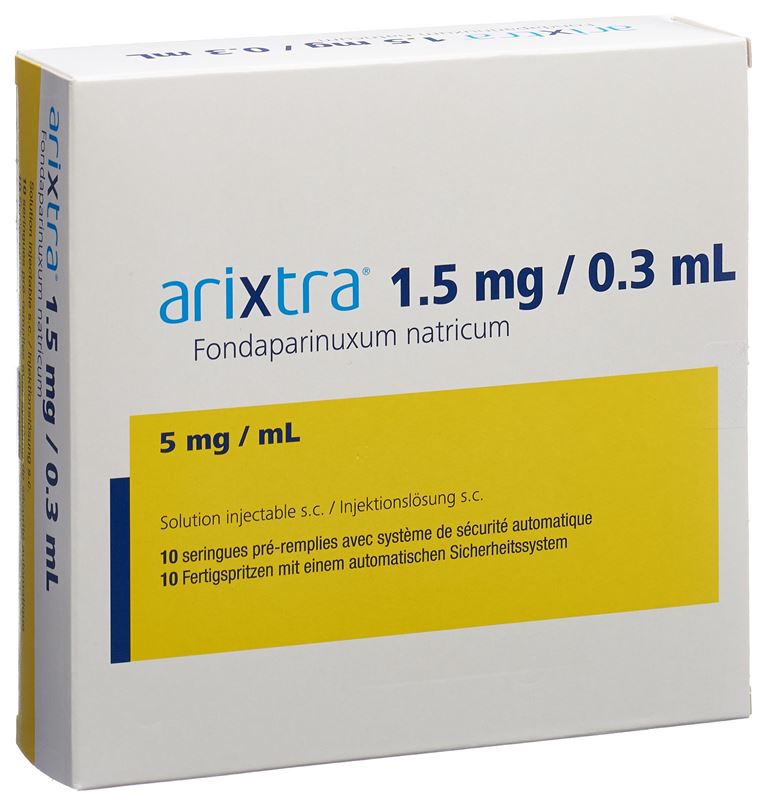 Arixtra Inj Lös 1.5 mg/0.3ml 10 Fertspr 0.3 ml