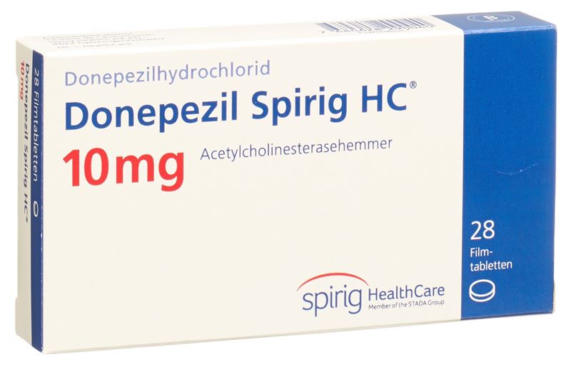 Donépézil Spirig HC cpr pell 10 mg 28 pce