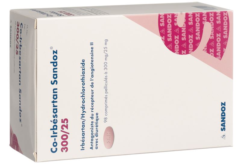 Co-Irbesartan Sandoz Filmtabl 300/25 mg 98 Stk