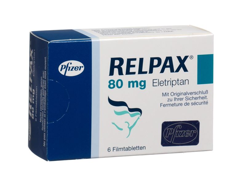 Relpax cpr pell 80 mg 6 pce Relpax cpr pell 80 mg 6 pce