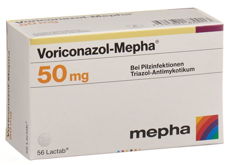 Voriconazol-Mepha Lactab 50 mg 56 pce Voriconazol-Mepha Lactab 50 mg 56 pce