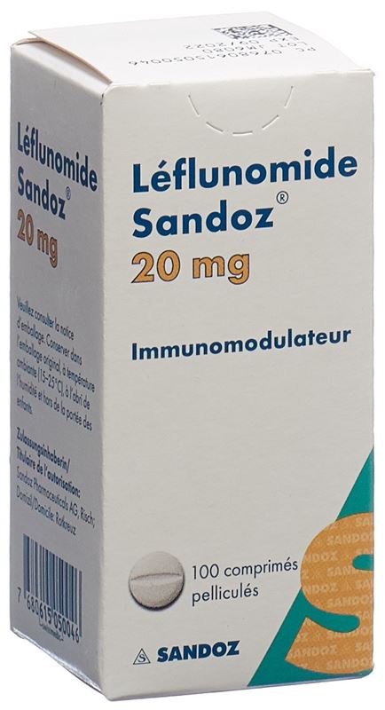 Leflunomid Sandoz Filmtabl 20 mg Ds 100 Stk