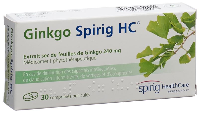Ginkgo Spirig HC cpr pell 240 mg 30 pce