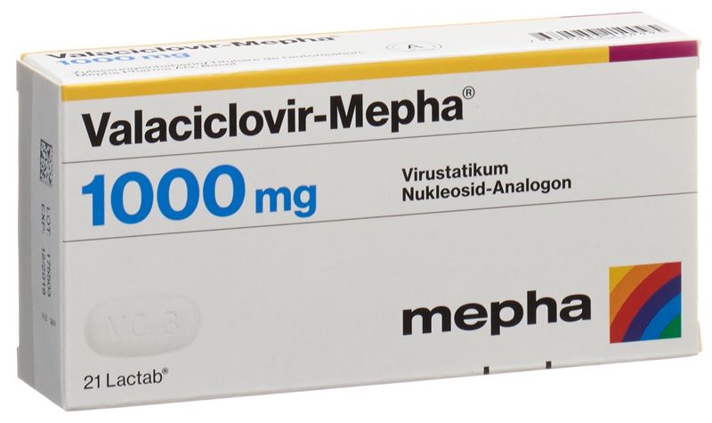 Valaciclovir-Mepha Lactab 1000 mg 21 Stk