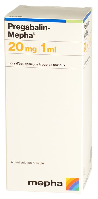 Pregabalin-Mepha Lösung zum Einnehmen 20 mg/ml Fl 473 ml