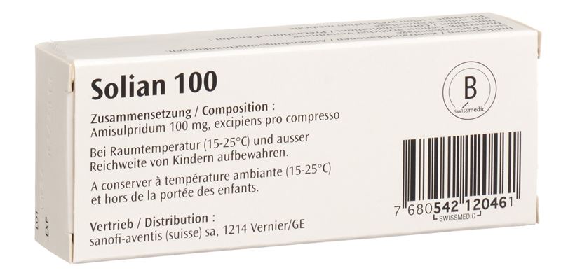 Solian cpr 100 mg sécables 30 pce