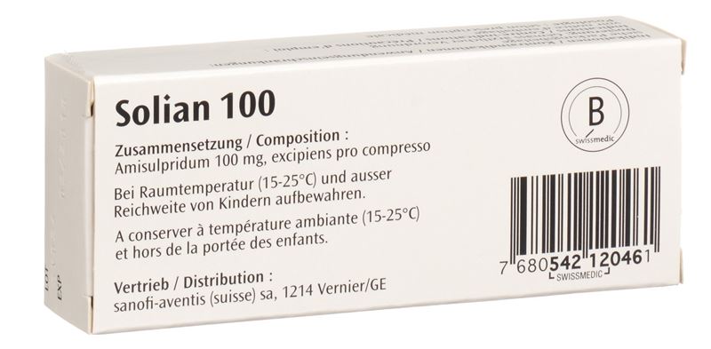 Solian cpr 100 mg sécables 30 pce | 2275161