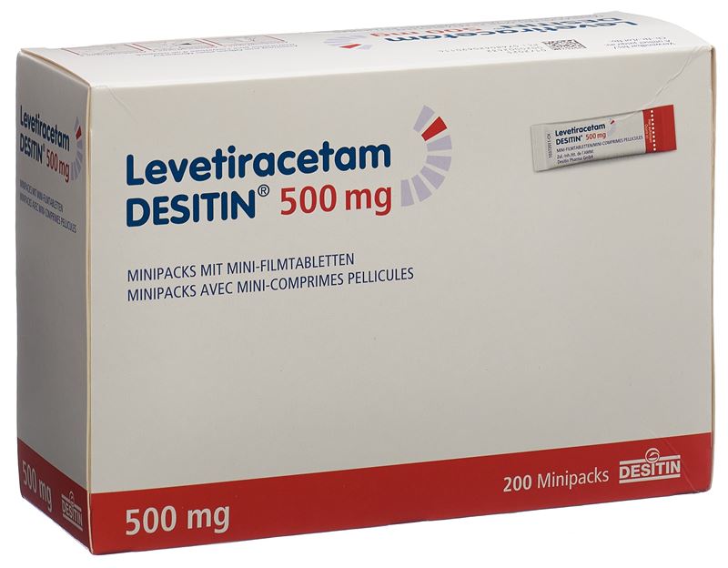 Levetiracetam DESITIN Minipacks avec mini-comprimés pelliculés 500 mg sach 200 pce