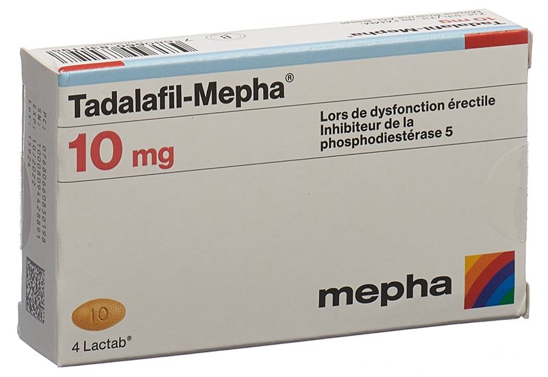 Tadalafil-Mepha Filmtabl 10 mg 4 Stk