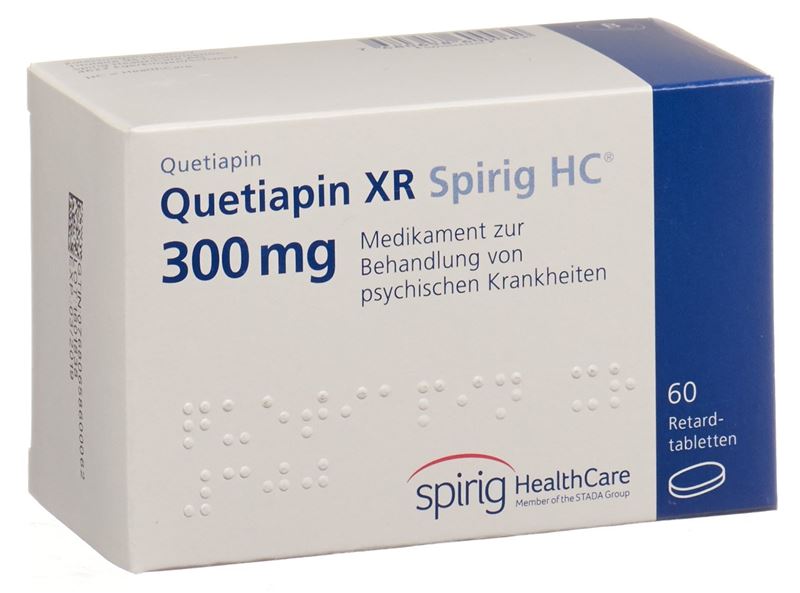 Quetiapin XR Spirig HC Ret Tabl 300 mg 60 Stk