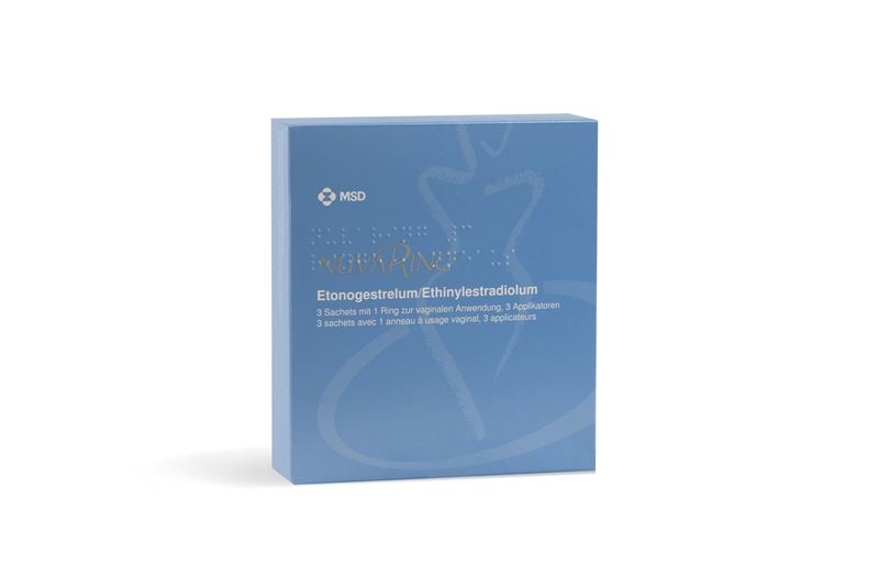 NuvaRing anneau vag avec applicateur sach 3 pce
