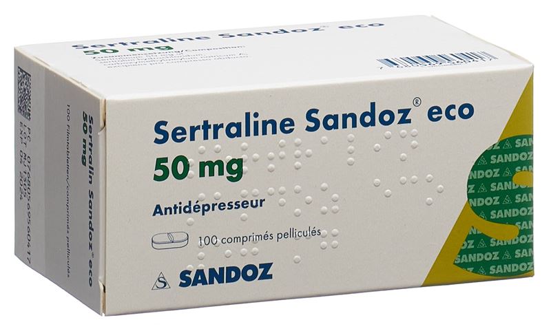 Sertraline Sandoz eco cpr pell 50 mg 100 pce