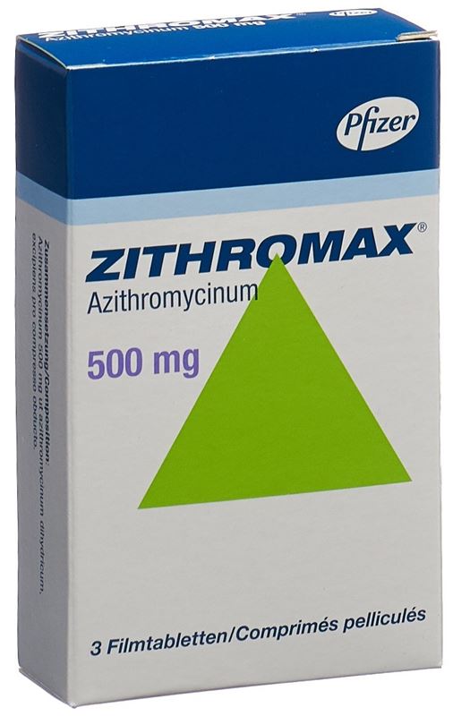 Zithromax cpr pell 500 mg 3 pce