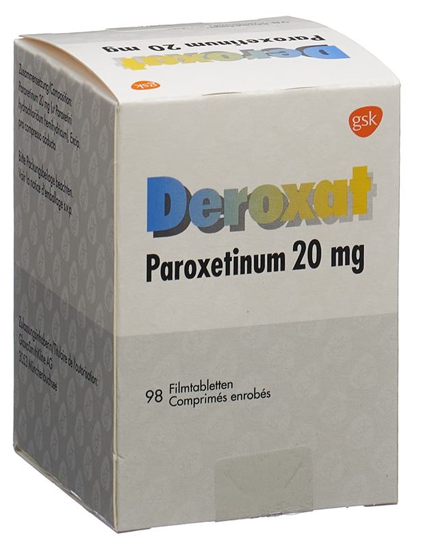 Deroxat cpr pell 20 mg 98 pce Deroxat cpr pell 20 mg 98 pce