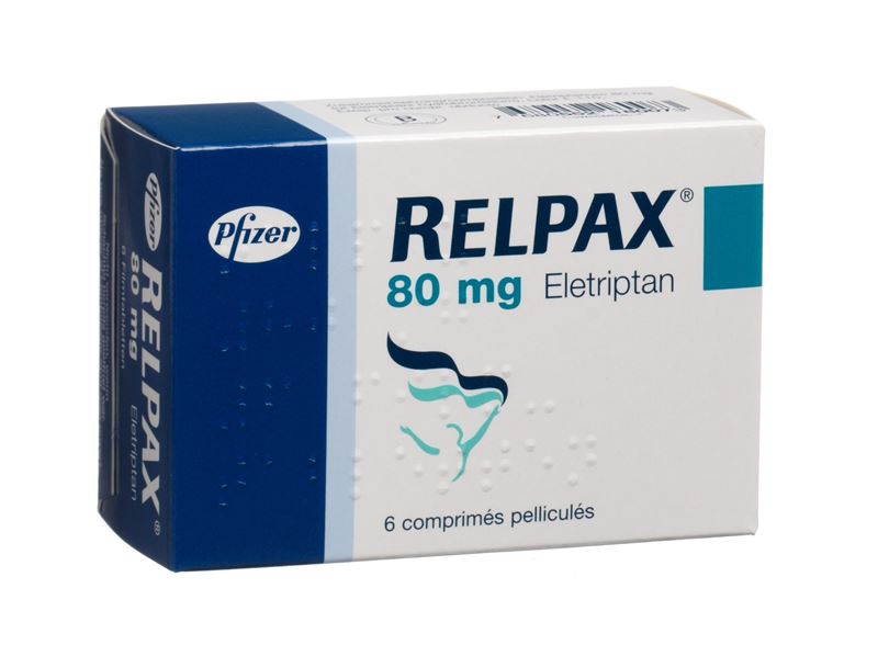 Relpax cpr pell 80 mg 6 pce Relpax cpr pell 80 mg 6 pce