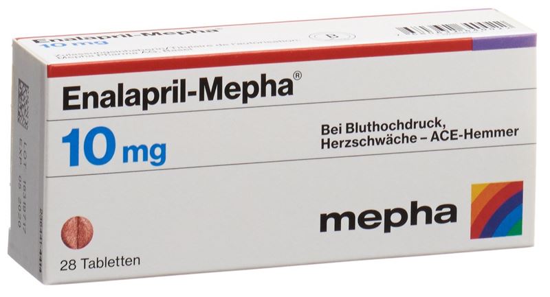 Enalapril-Mepha Tabl 10 mg 28 Stk Enalapril-Mepha Tabl 10 mg 28 Stk