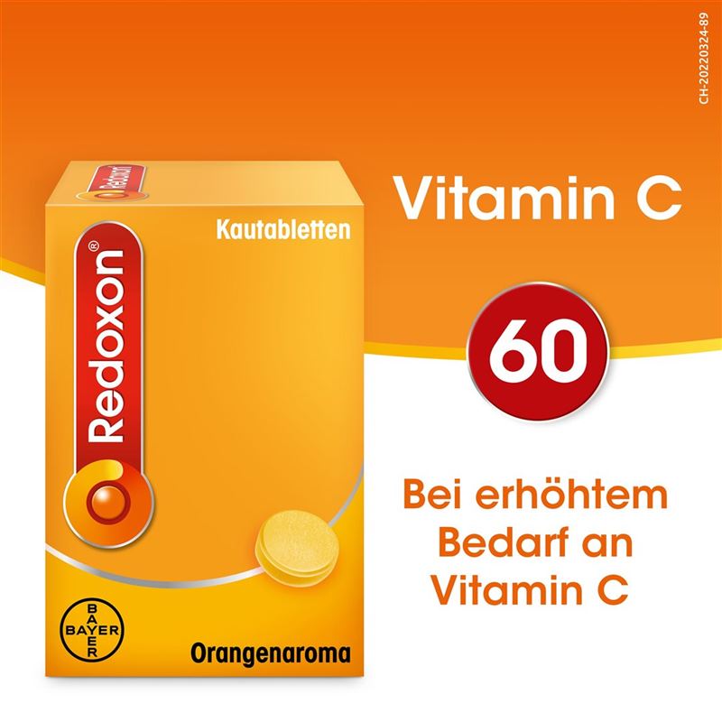 Redoxon Kautabl 500 mg Orangenaroma zuckerfrei 60 Stk