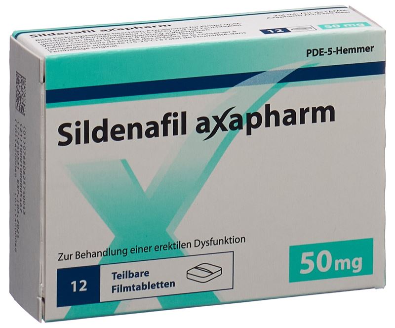 Sildénafil axapharm cpr pell 50 mg 12 pce