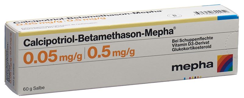 Calcipotriol-Betamethason-Mepha ong tb 60 g