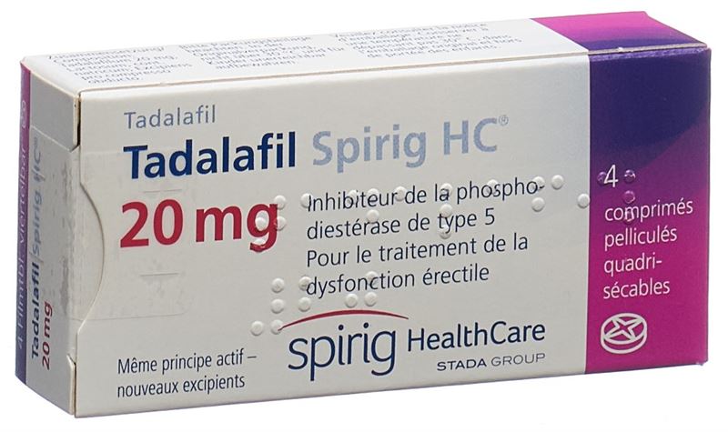 Tadalafil Spirig HC Filmtabl 20 mg 4 Stk