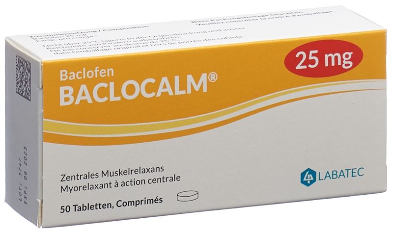 Baclocalm cpr 25 mg 50 pce Baclocalm cpr 25 mg 50 pce