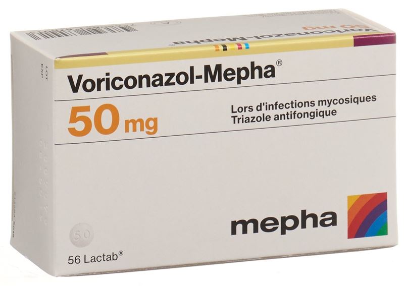 Voriconazol-Mepha Lactab 50 mg 56 pce Voriconazol-Mepha Lactab 50 mg 56 pce