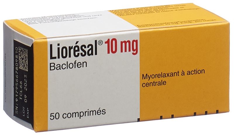 Liorésal cpr 10 mg 50 pce Liorésal cpr 10 mg 50 pce