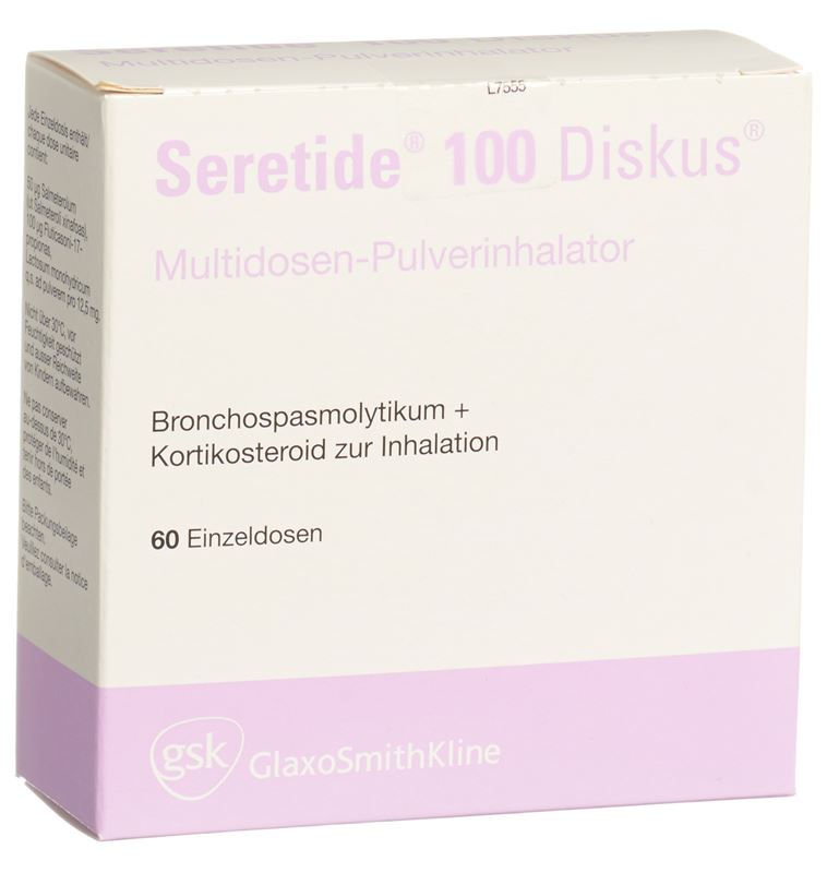 Seretide 100 Diskus Inh Plv 60 Dos Seretide 100 Diskus Inh Plv 60 Dos